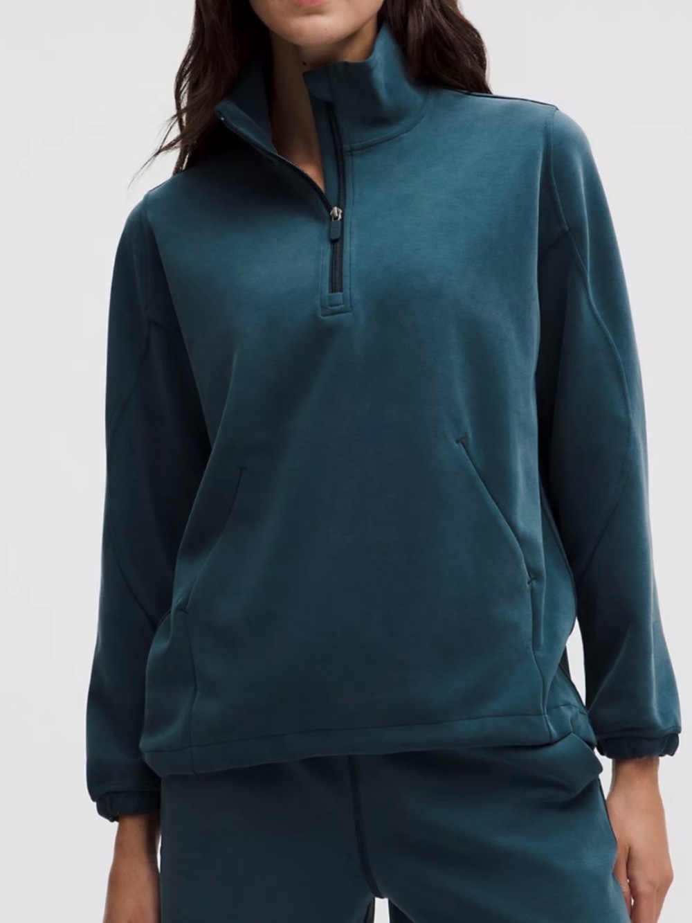**BRAND NEW** Lululemon Softstream Half Zip Long Size Small Indochine Blue